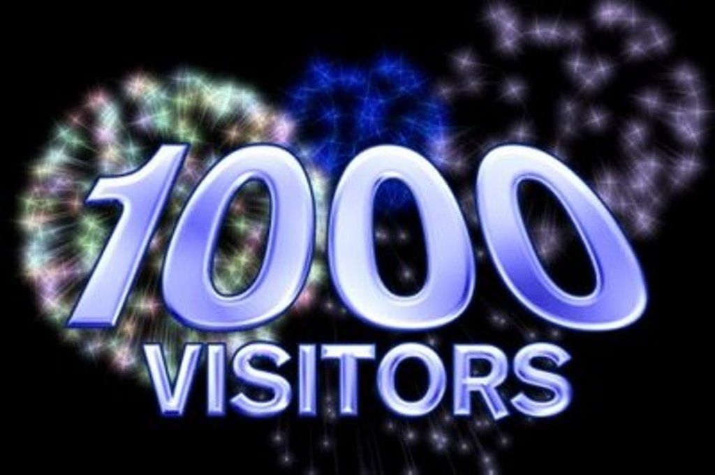 1000 visitors