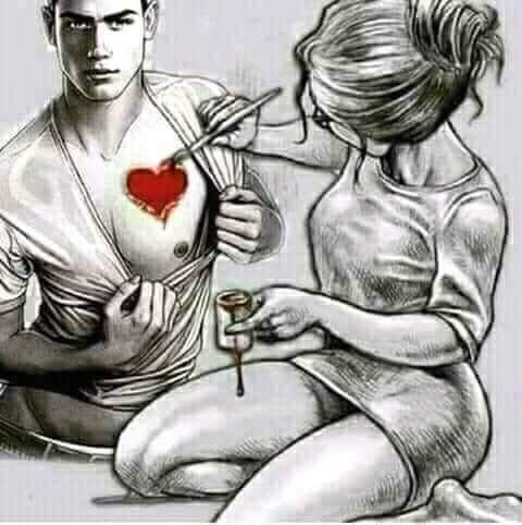 Ti-am desenat in piept iubirea de Mihaela CD