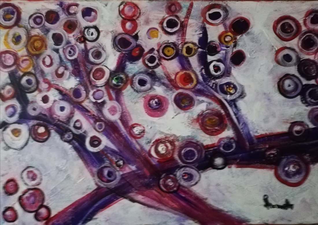 Flori de pe Marte pictura Arama